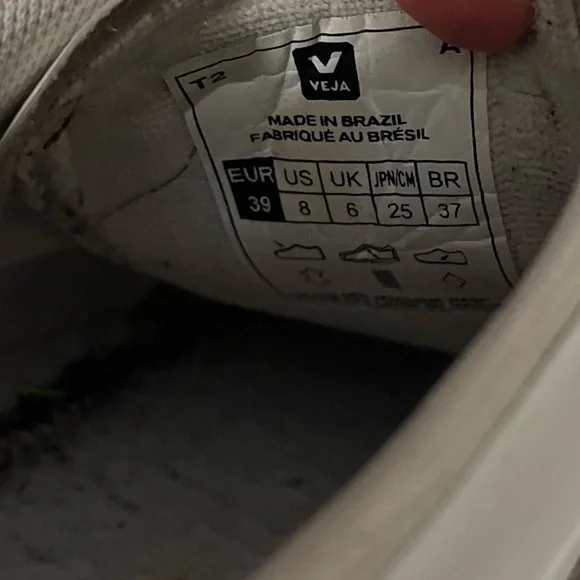 Sneakers Veja V-12 White Leather Size 8 - read description - Picture 6 of 7